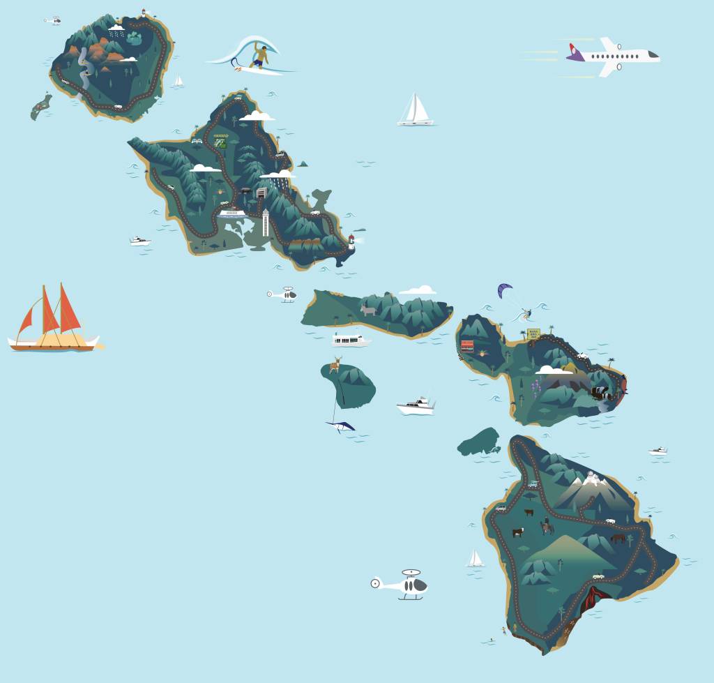 Map of Hawaii